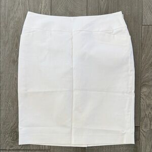 Halogen White Pencil Skirt